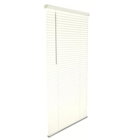 Living Accents 5005745 1 In. Vinyl Cordless Blinds; Alabaster - 63 X 64 In.